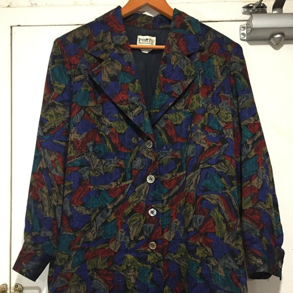 VINTAGE PORTS INTERNATIONAL MIDI BELTED DRESSES SIZE L - Picture 5 of 9